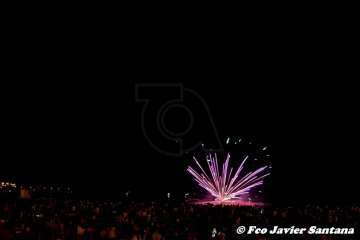 Los fuegos de Melenara 2018 (Foto Francisco Santana Ravelo)